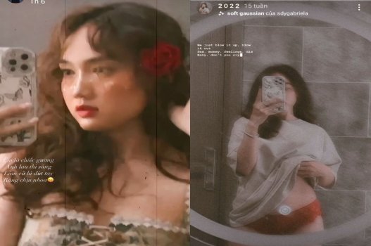 Hoài Thư định mông nở ra cho bạn thân nhìn bướm