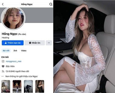 Người nổi tiếng trên TikTok Trương Hồng Ngọc với cơ thể nóng bỏng