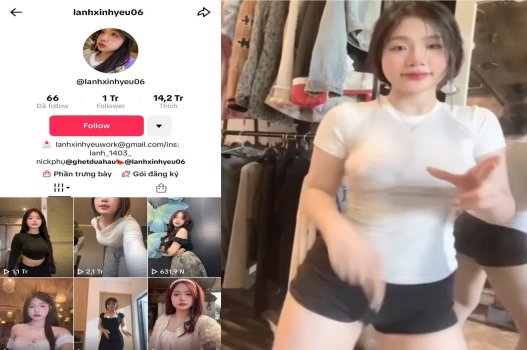 Clip hot tiktok girl Lanhxinhyeu làm blowjob cho chàng